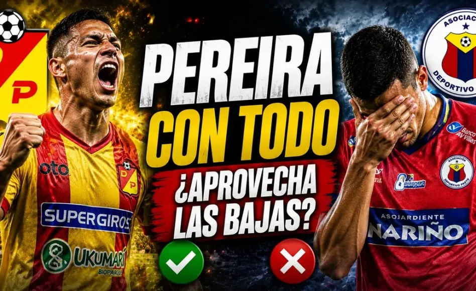 Pronóstico Deportivo Pasto vs Pereira — Pereira HA +1,00 @1.87