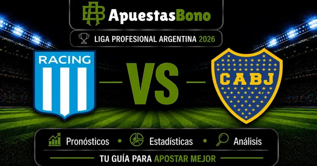 Predicción y análisis de Racing Club contra Boca Juniors –Liga Profesional Clausura 2026– 23 de Agosto 
