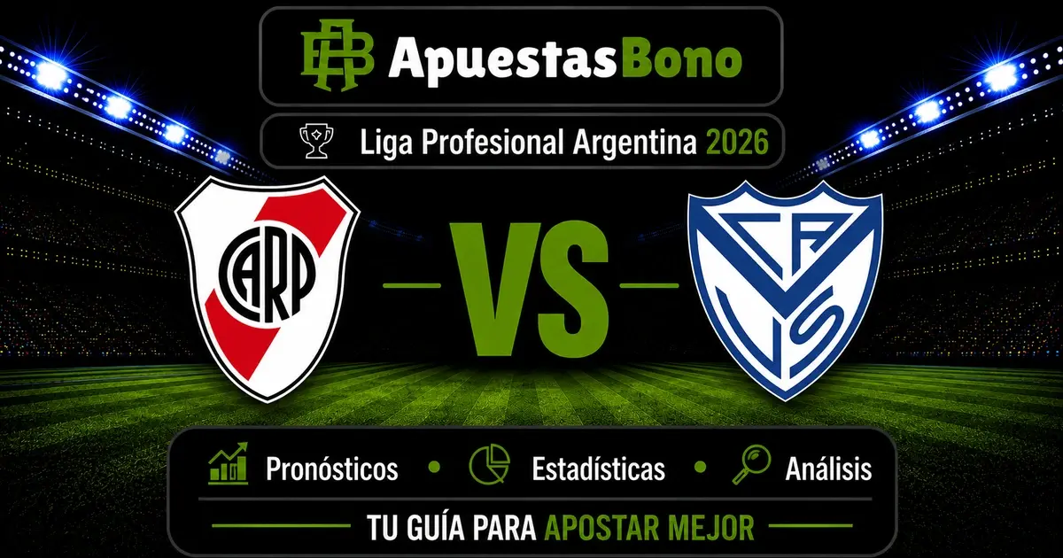 Predicción River Plate contra Vélez Sarsfield por la Liga Argentina
