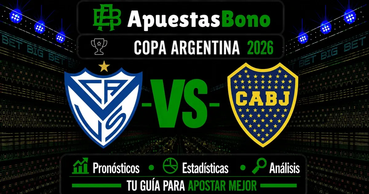 Predicción Vélez Sarsfield contra Boca Juniors por Copa Argentina 2026