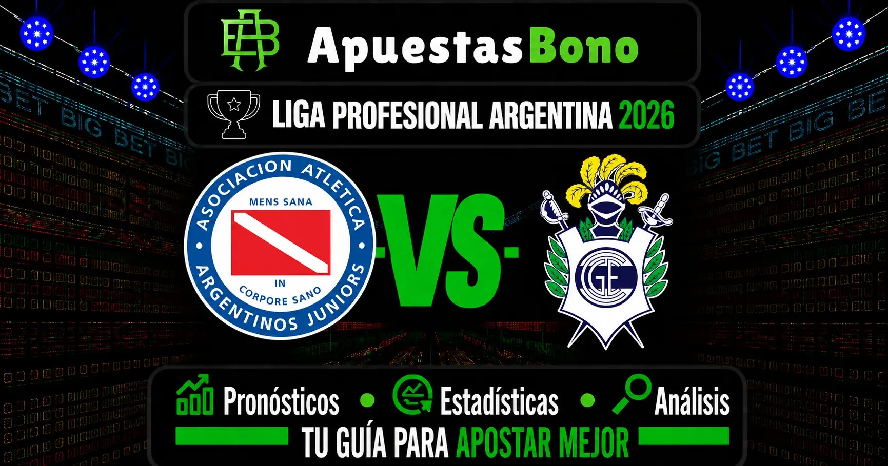 Predicción Argentinos Juniors contra Gimnasia LP por la Liga Profesional 2026