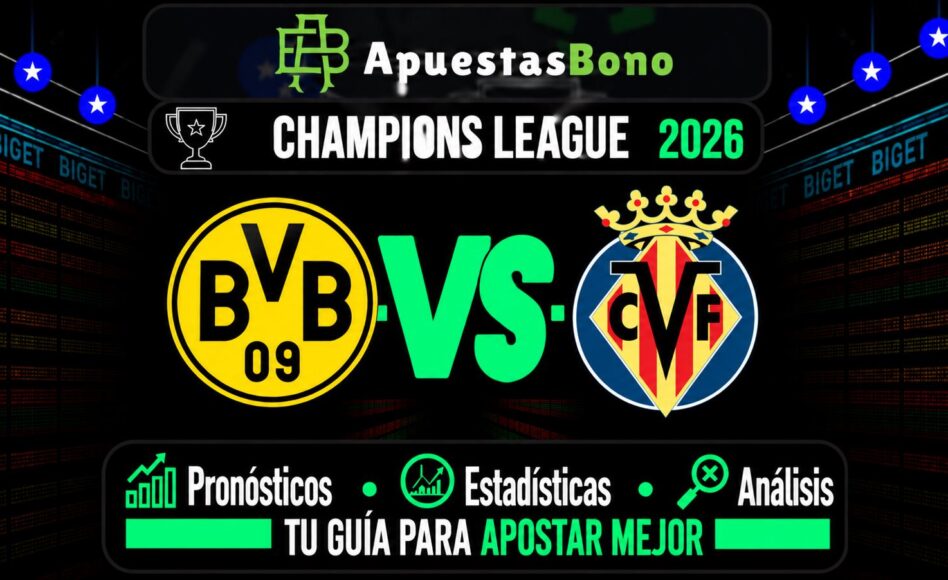 Predicción y análisis – Borussia Dortmund contra Villarreal – Champions League – 8 de septiembre de 2026, 21:00h