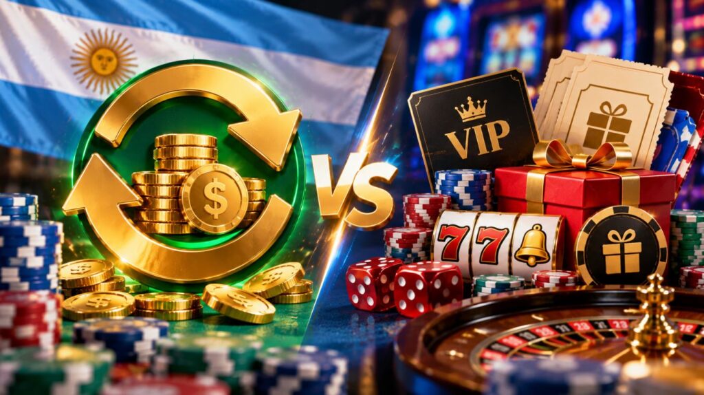 Cashback vs. otros bonos de casino