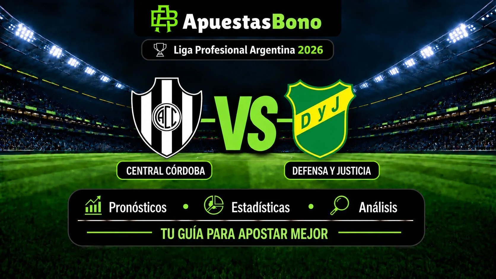 predicción del partido de Liga Argentina entre Central Córdoba contra Defensa y Justicia