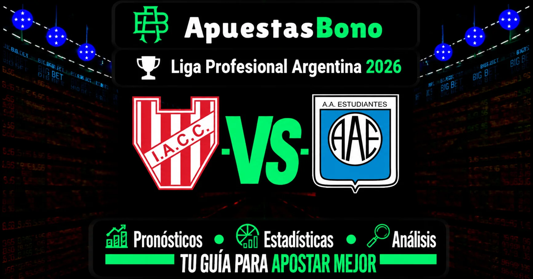 Predicción Instituto contra Estudiantes Río Cuarto por la Liga Profesional Argentina 2026.