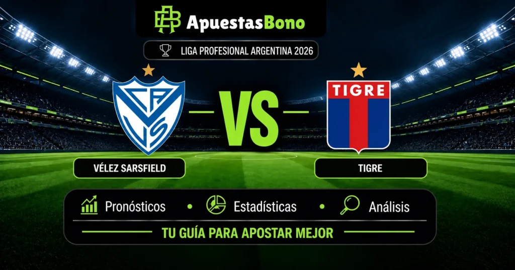 Predicción y análisis de Vélez Sarsfield contra Tigre –Liga Profesional Argentina 2026– 20 de septiembre