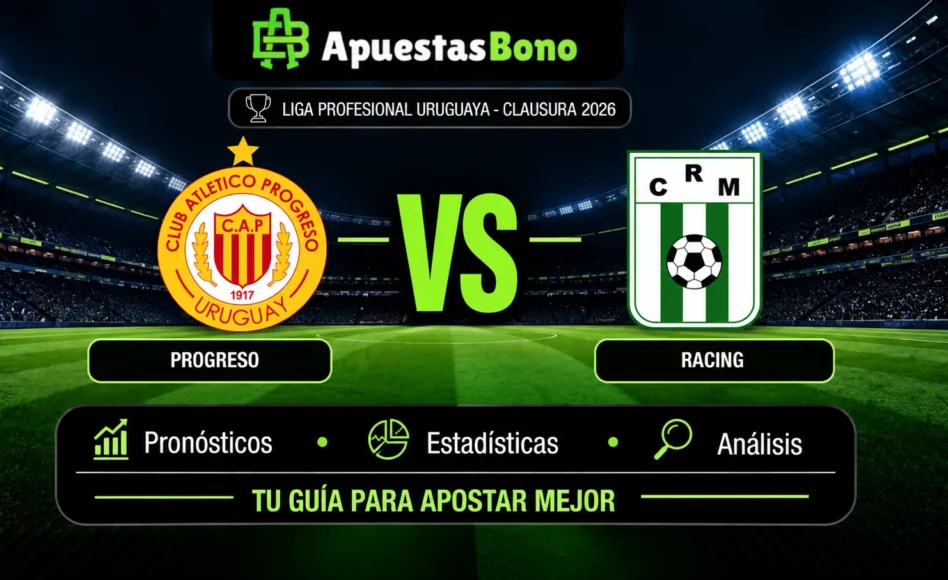 Predicción y análisis de Progreso contra Racing –Liga Uruguaya Clausura 2026– 26 de Septiembre (11:00 hora local)