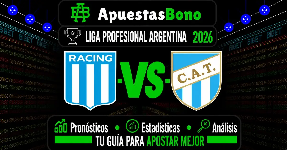 Predicción del partido Racing Club contra Atlético Tucumán por la Liga Profesional 2026.
