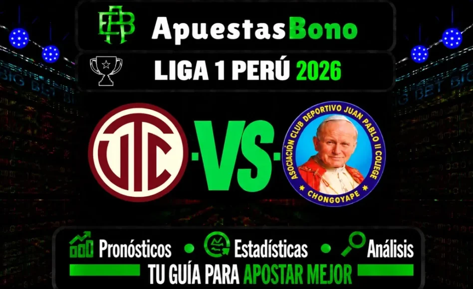 Predicción y análisis de UTC Cajamarca contra Juan Pablo II -Liga 1 Perú- 11 de Septiembre de 2026 (15:00 horas)