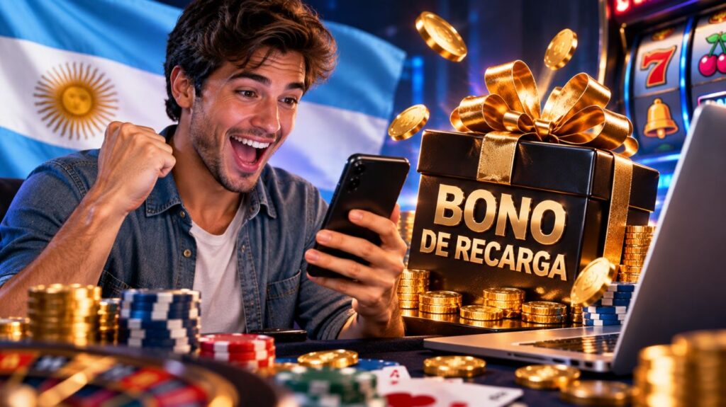 cómo conseguir un bono de recarga en un casino online con promoción de casino, celular y jugador argentino utilizando una oferta de recarga