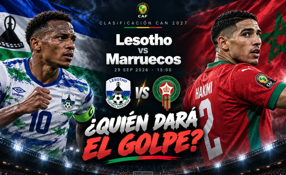 Pronóstico Lesotho vs Marruecos – Menos de 4,25 goles @1.89