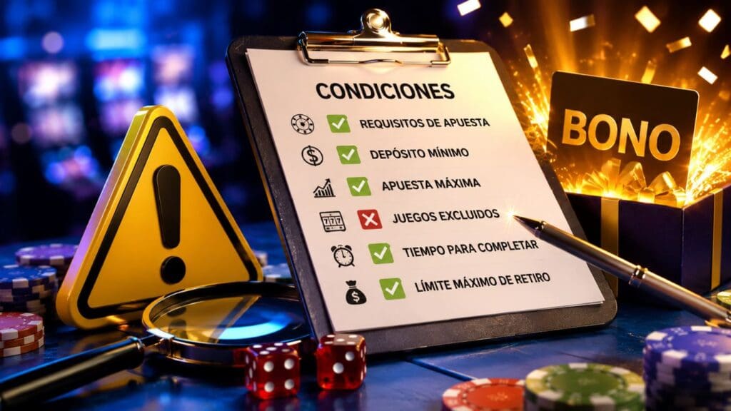 Bonos de bienvenida casino condiciones que debes revisar antes de reclamar un bono en un casino online.