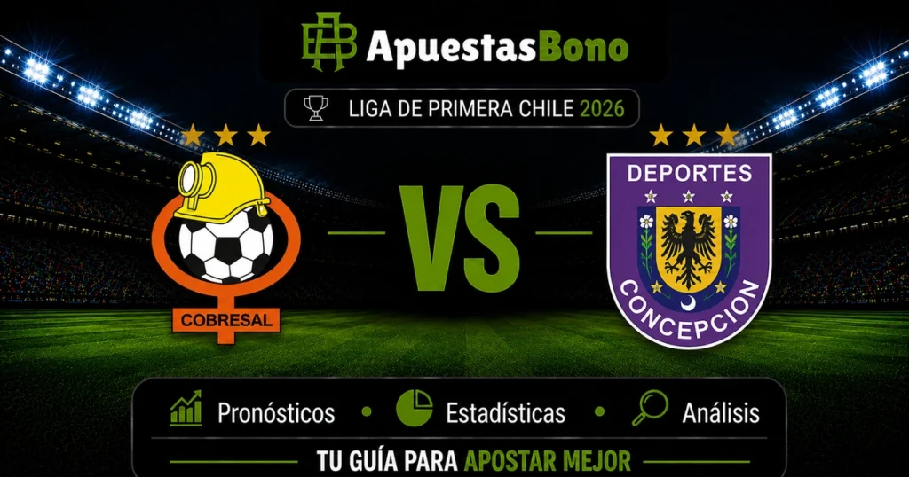 Predicción Cobresal contra Deportes Concepción por la Liga de Primera 2026.