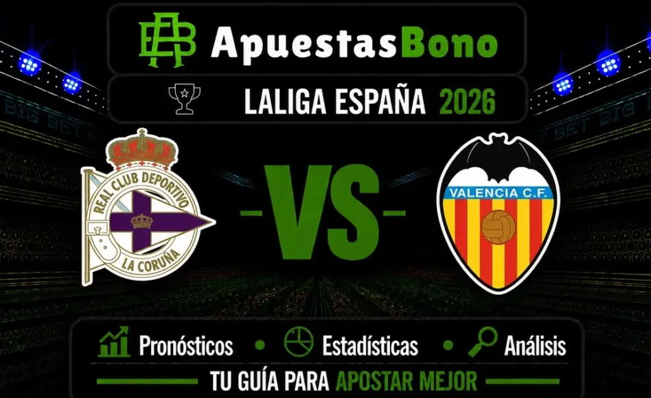 Predicción y análisis de Deportivo La Coruña contra Valencia -LaLiga- 30 de Agosto de 2026 (19:30 horas)