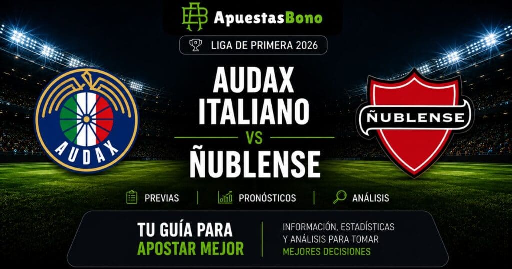 Predicción Audax Italiano contra Ñublense – Liga de Primera 2026 – 10 de agosto