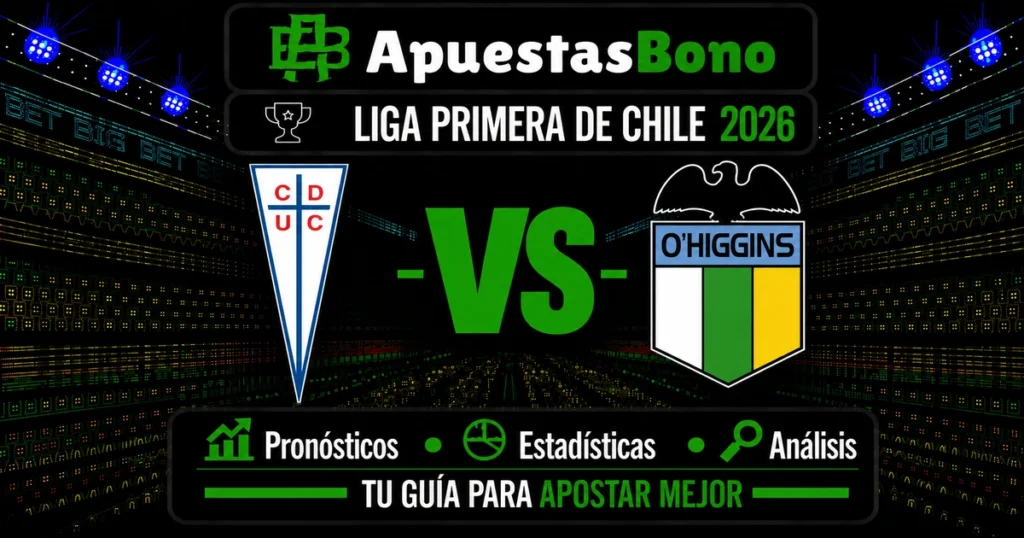 Predicción Universidad Católica contra O'Higgins por la Liga de Primera 2026. Predicción Universidad Católica contra O'Higgins por la Liga de Primera 2026.