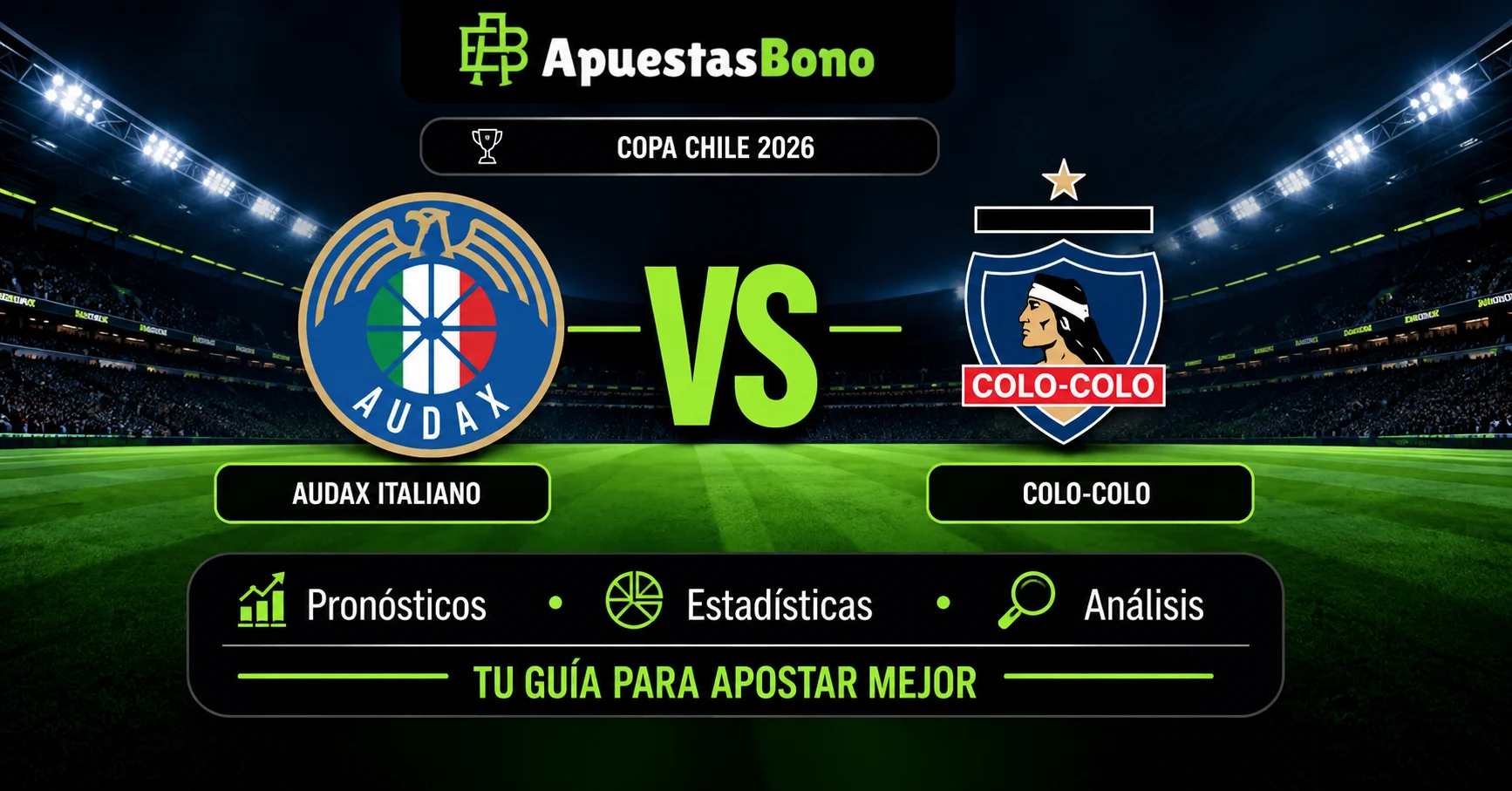 Predicción Audax Italiano contra Colo-Colo por los octavos de final de la Copa Chile 2026.