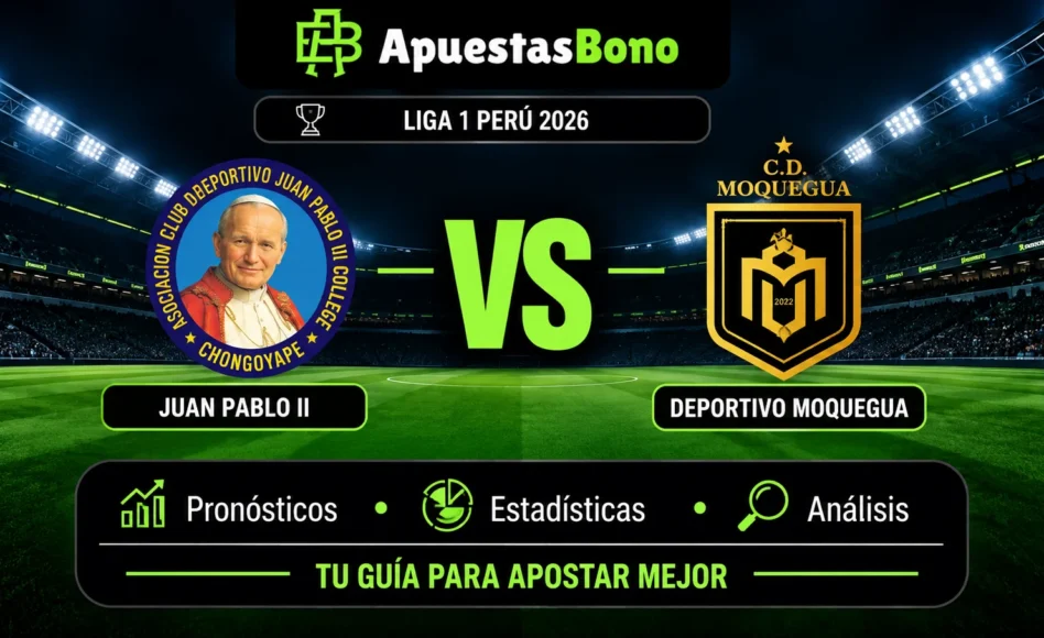 Predicción y análisis de Juan Pablo II contra Deportivo Moquegua -Liga 1 Perú- 20 de Septiembre de 2026 (15:30 horas)
