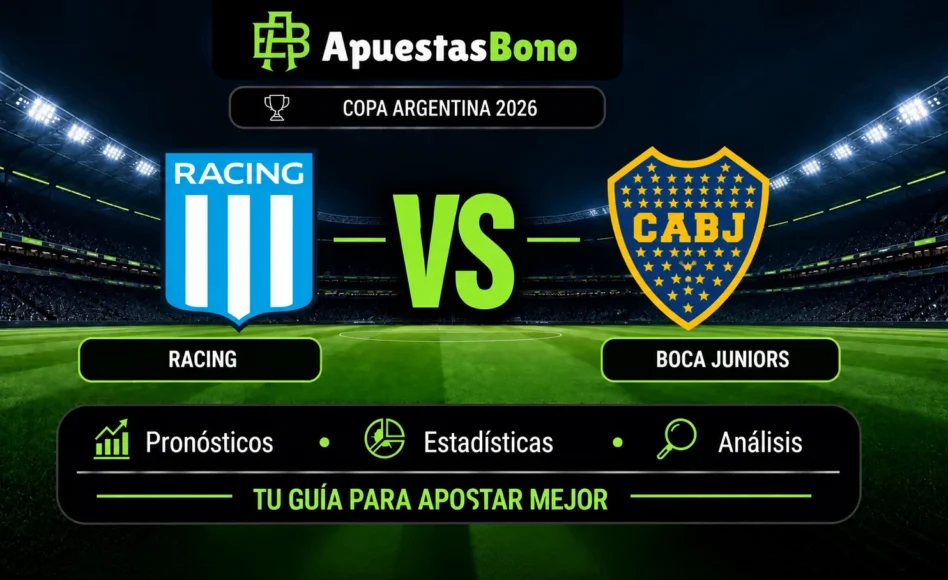 Predicción y análisis de Racing contra Boca Juniors –Copa Argentina 2026– 27 de Septiembre (17:00 hora local)