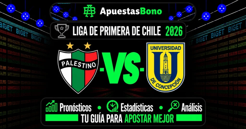 Predicción Palestino contra Universidad de Concepción por la Liga de Primera 2026.