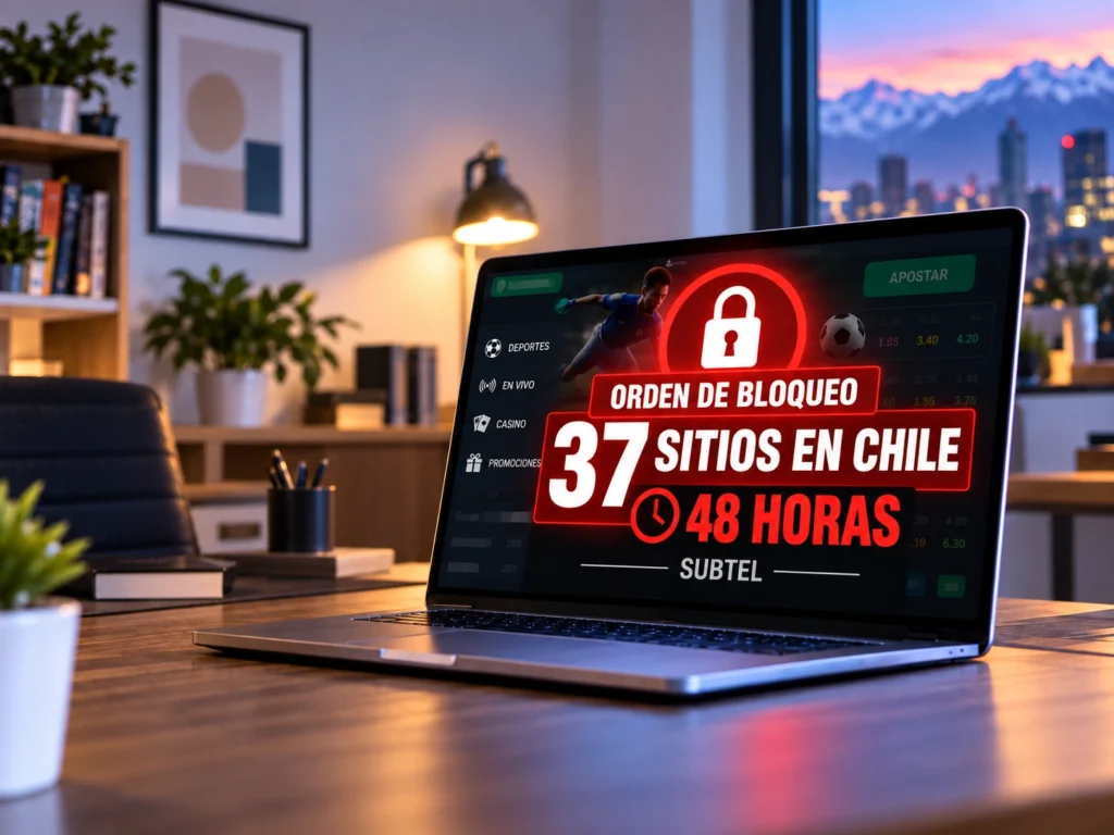 Subtel ordena bloquear 37 nuevos sitios de apuestas en Chile en 48 horas Subtel ordena bloquear 37 nuevos sitios de apuestas en Chile en 48 horas