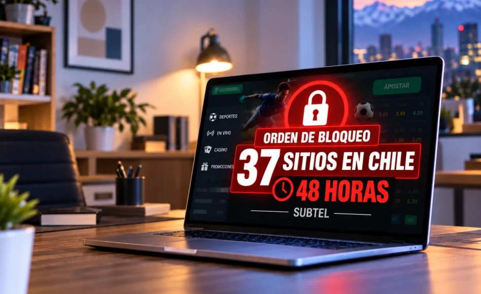 Subtel da 48 horas para bloquear 37 nuevos sitios de apuestas en Chile