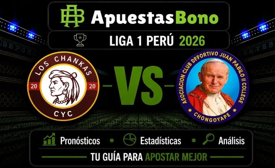 Predicción y análisis de Los Chankas contra Juan Pablo II -Liga 1 Perú- 29 de Agosto de 2026 (13:00 horas)