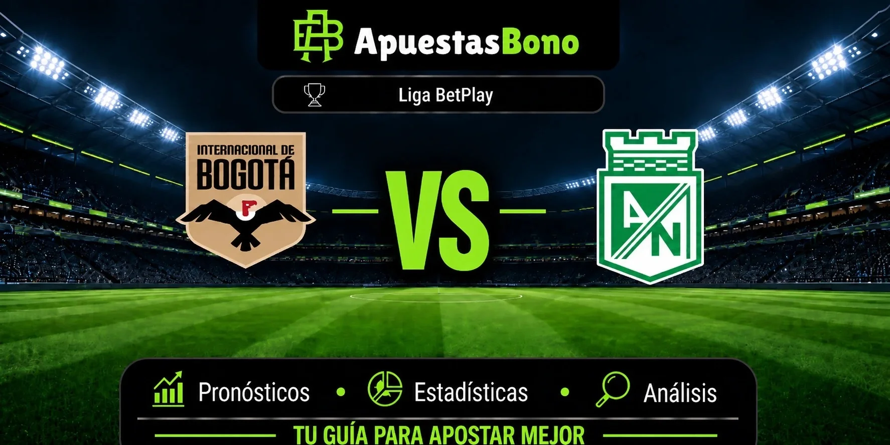 predicción sobre el partido Inter Bogotá contra Atlético Nacional.