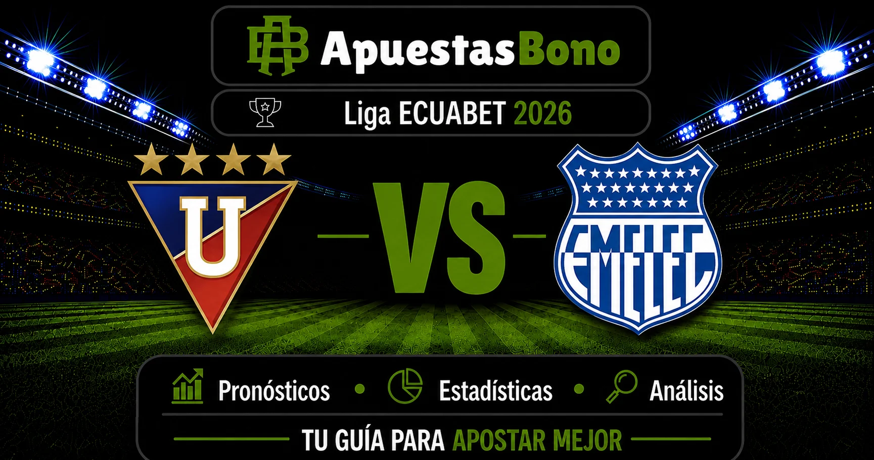 Predicción de LDU Quito contra Emelec por la LigaPro de Ecuador.