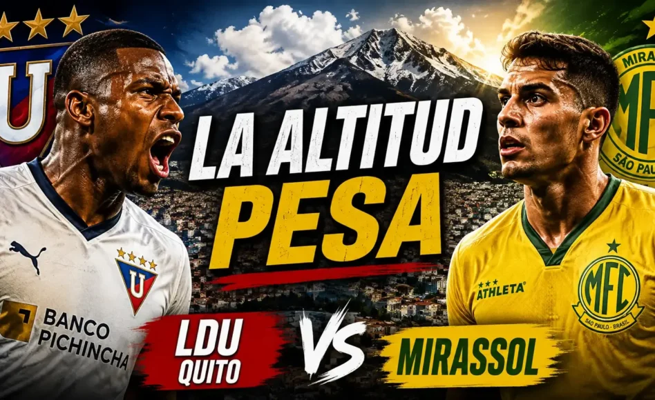 Pronóstico LDU Quito contra Mirassol – Victoria de la LDU Quito @1.72