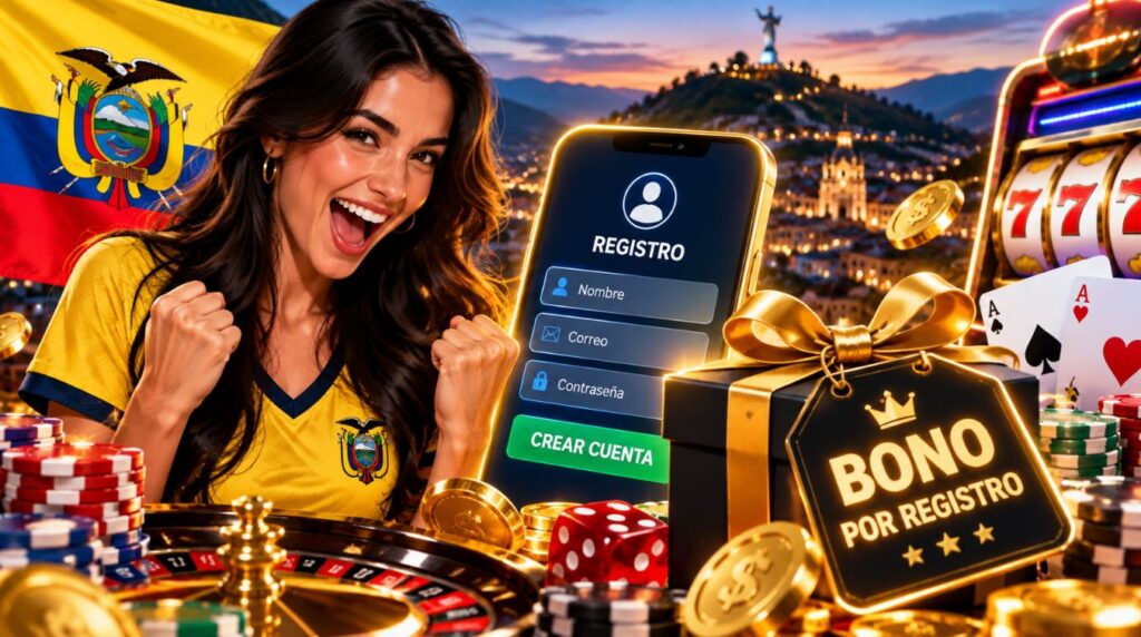 Bono por registro casino Ecuador mejores ofertas