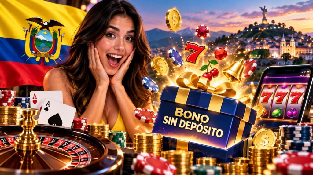 Bono sin depósito casino Ecuador 2026 mejores ofertas
