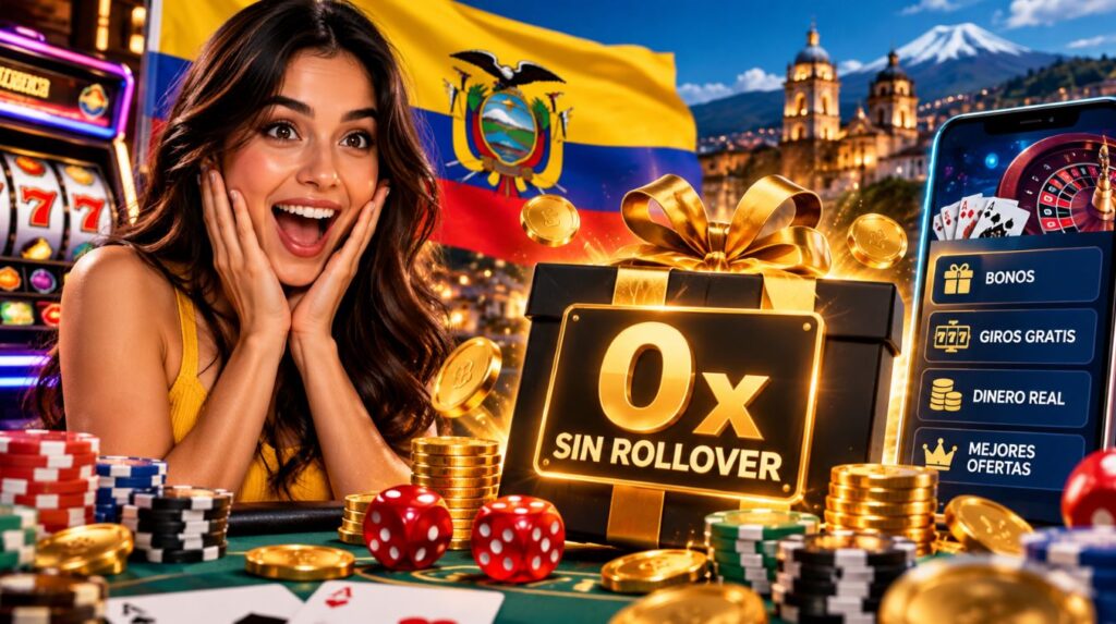 Bonos de casino sin rollover Ecuador 2026 mejores ofertas