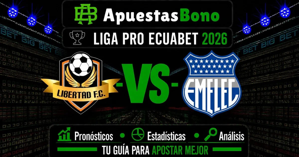 Predicción Libertad contra Emelec por la LigaPro Ecuador