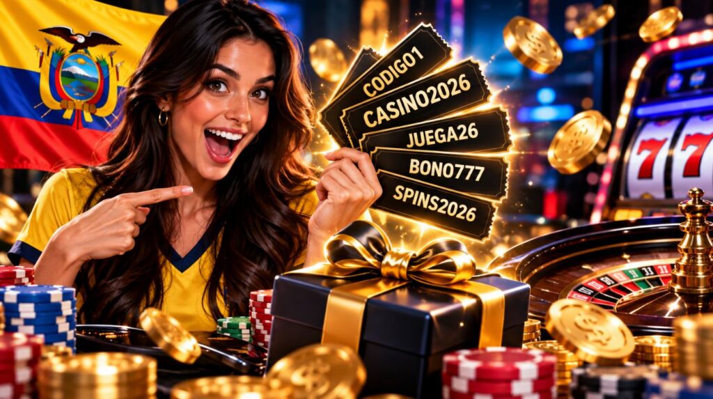 Mejores códigos promocionales de casino Ecuador 2026 con ofertas de bonos y giros gratis