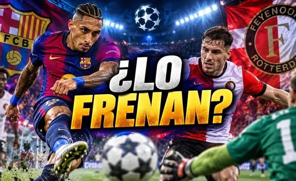 Pronóstico Barcelona vs Feyenoord – Raphinha 2 o más tiros a portería @1.66