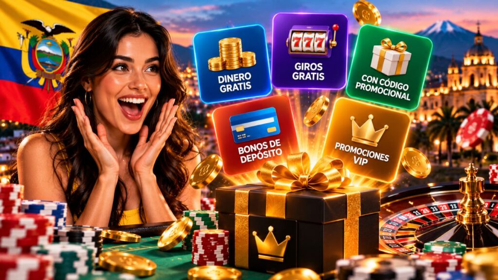 Tipos de bonos de casino sin rollover disponibles en Ecuador