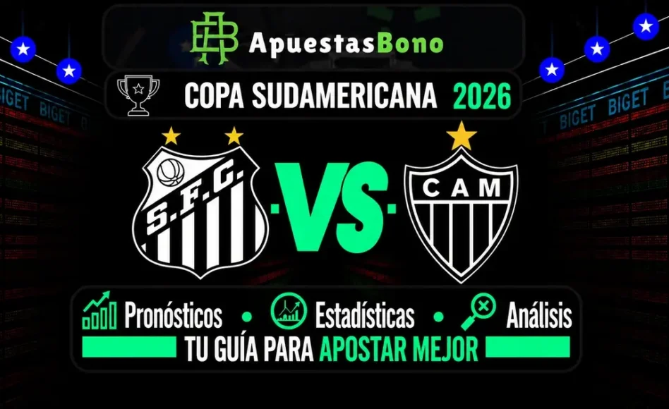 Predicción y análisis de Santos contra Atlético Mineiro –Copa Sudamericana 2026– 9 de Septiembre (19:00 hora local)