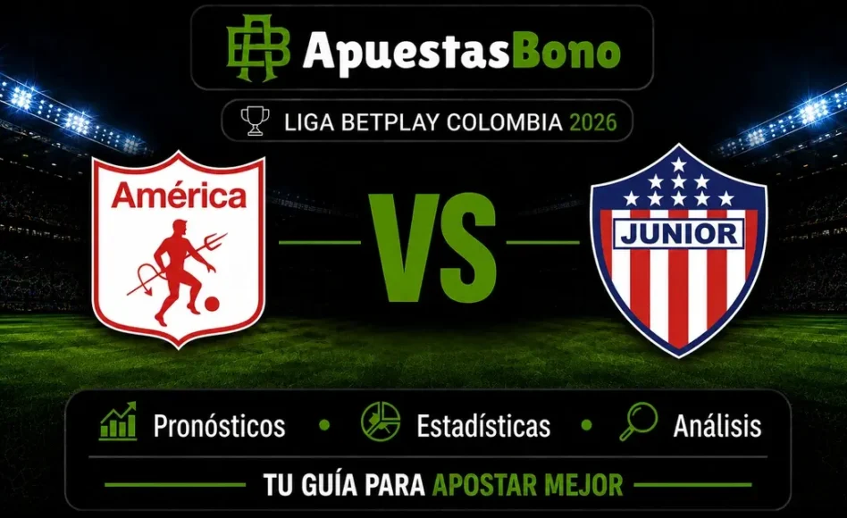 Predicción y análisis de América de Cali contra Junior –Liga BetPlay 2026– 26 de Agosto (18:20 hora local)