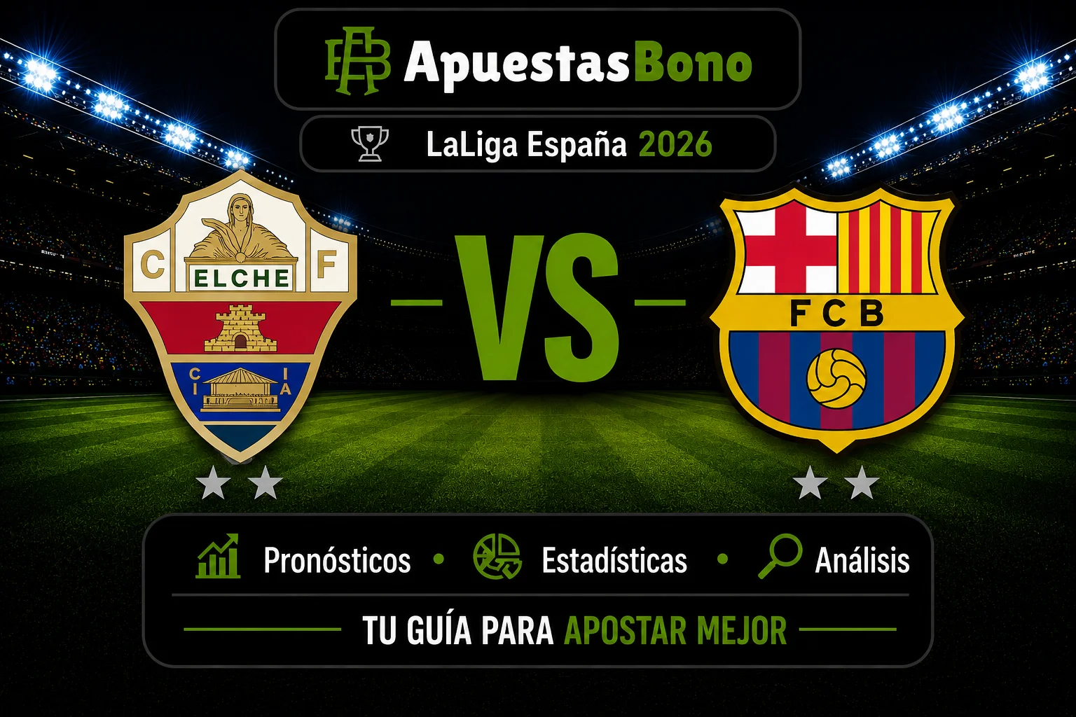 Predicción Elche contra Barcelona por LaLiga 2026/2027