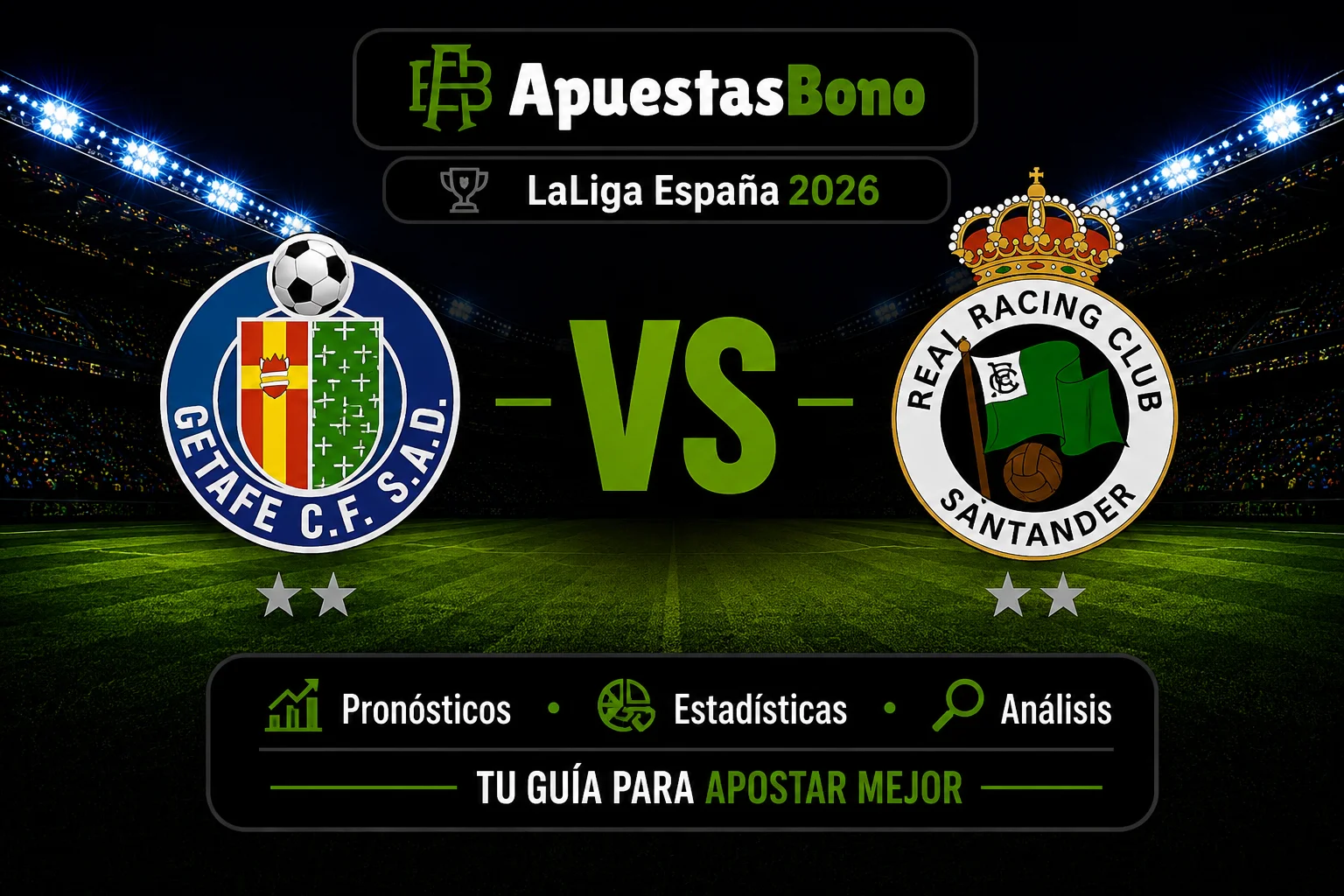 Predicción Getafe contra Racing Club por la jornada 2 de LaLiga 2026