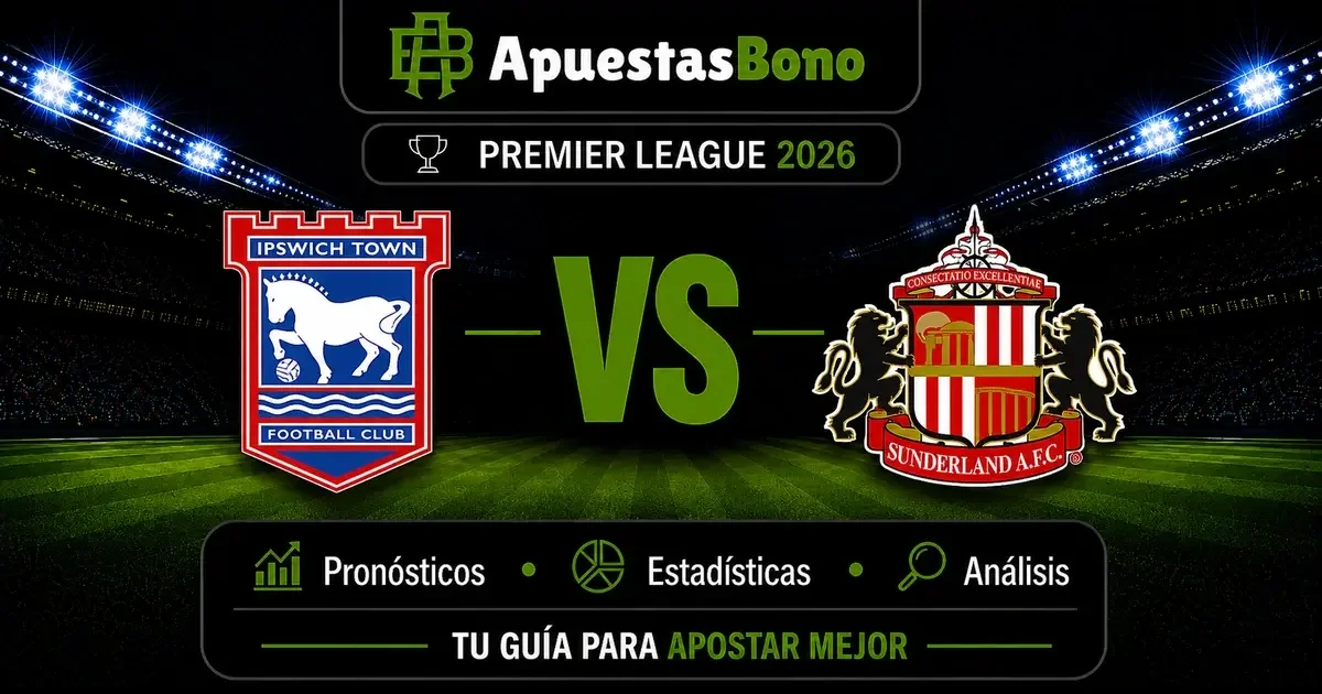 Predicción Ipswich vs Sunderland por la Premier League 2026.