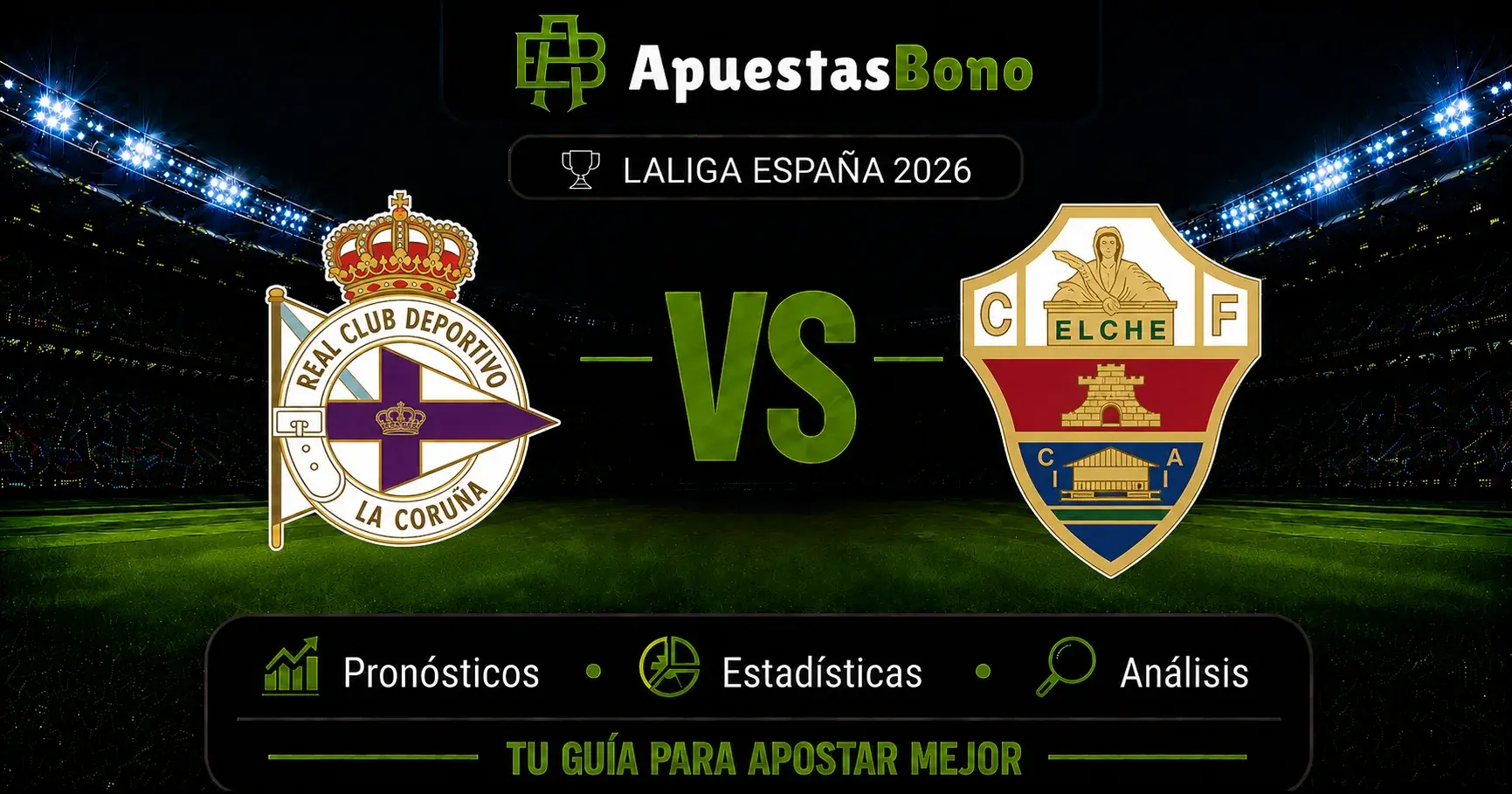 Predicción Deportivo La Coruña contra Elche en LaLiga 2026/27