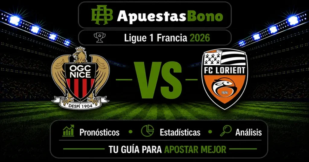 Predicción y análisis Nice vs Lorient - Ligue 1 22 de agosto de 2026