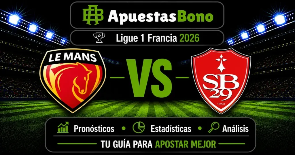 Predicción y análisis de Le Mans vs Brest - Ligue 1 22 de agosto de 2026