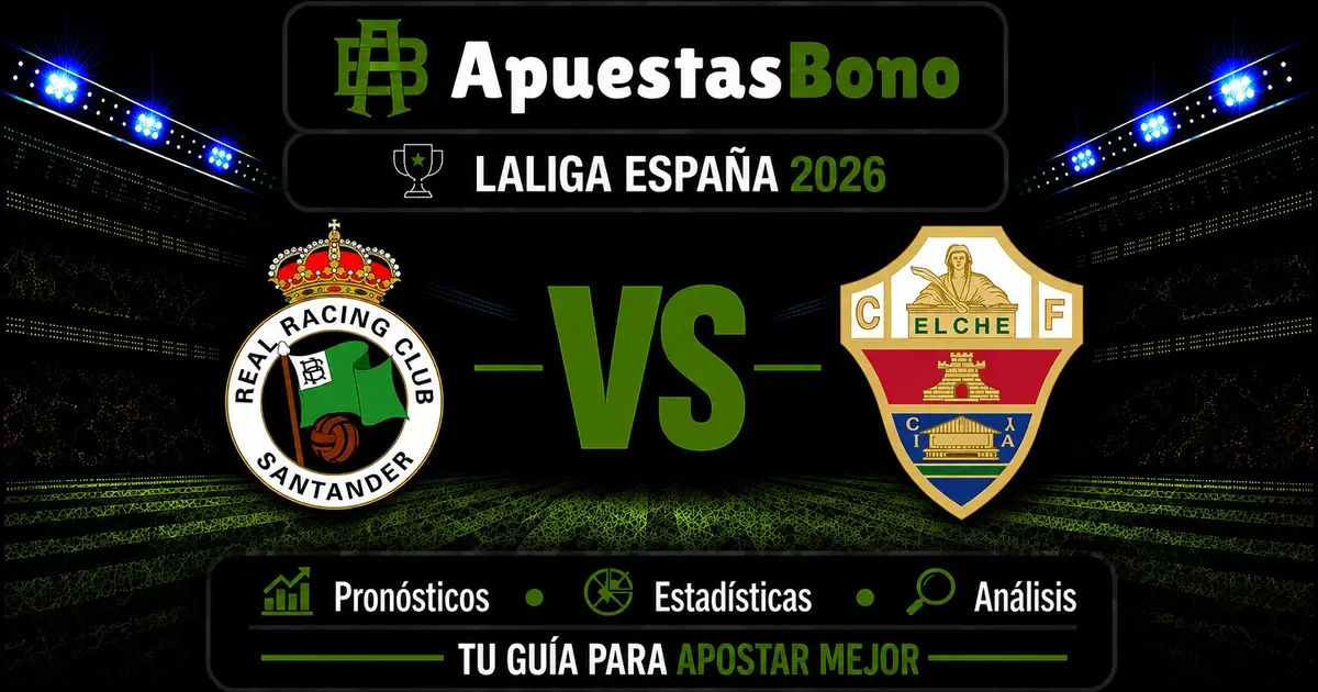 Predicción Racing Santander contra Elche por LaLiga 2026