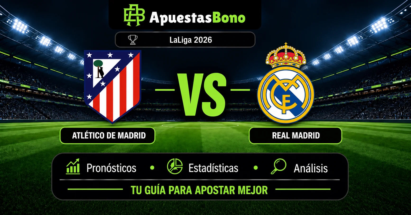 Predicción Atlético de Madrid contra Real Madrid por el derbi de LaLiga 2026.
