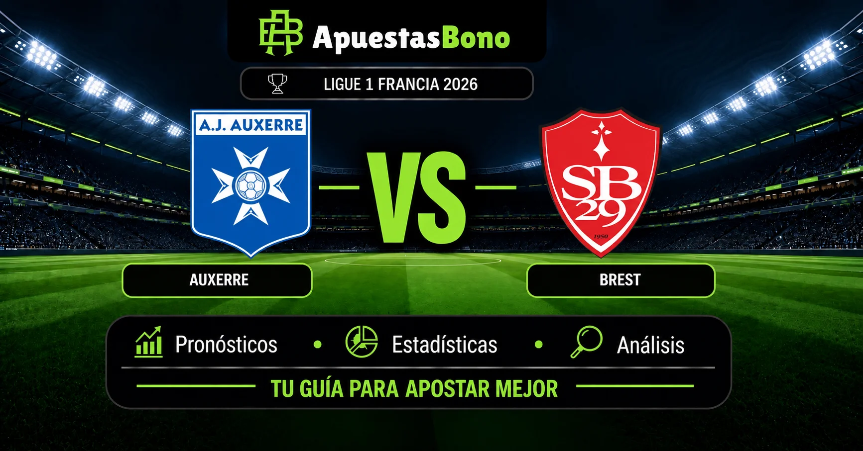 Predicción Auxerre contra Brest por la Ligue 1 2026
