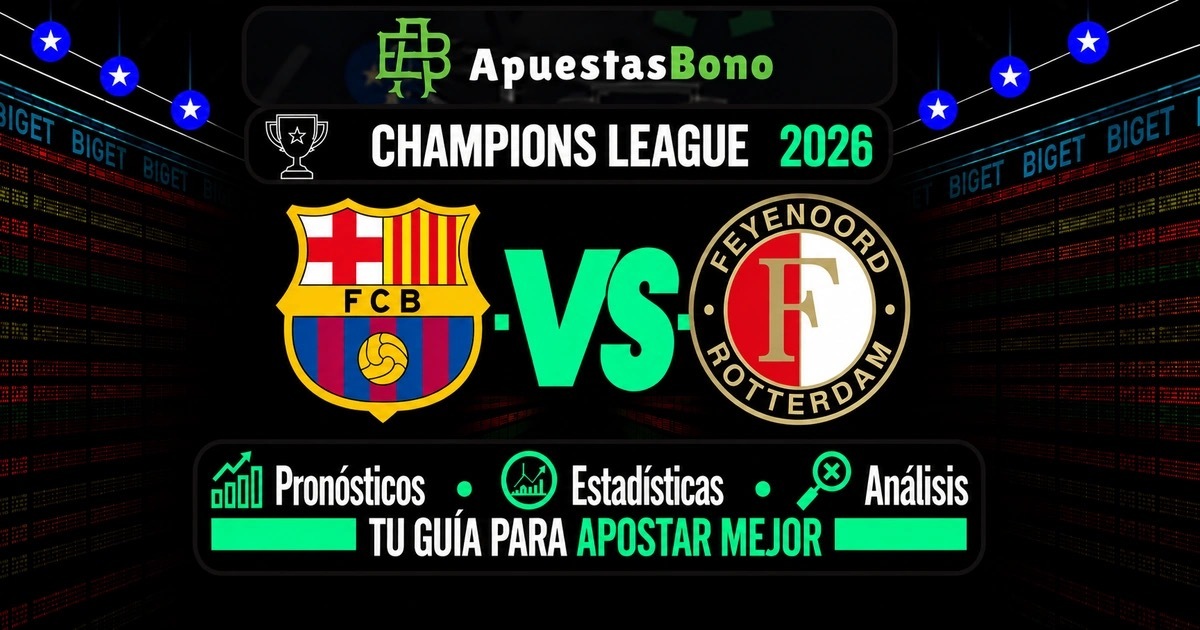 Predicción Barcelona contra Feyenoord por la Champions League 2026.