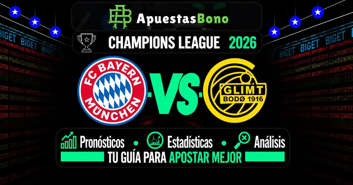 Predicción Bayern de Múnich contra Bodø/Glimt por la Champions League 2026.